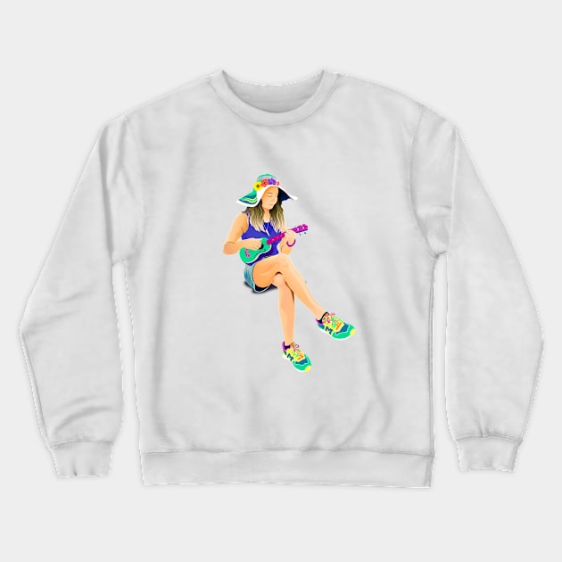 The girl from Saturn by #Bizzartino Crewneck Sweatshirt by bizzartino